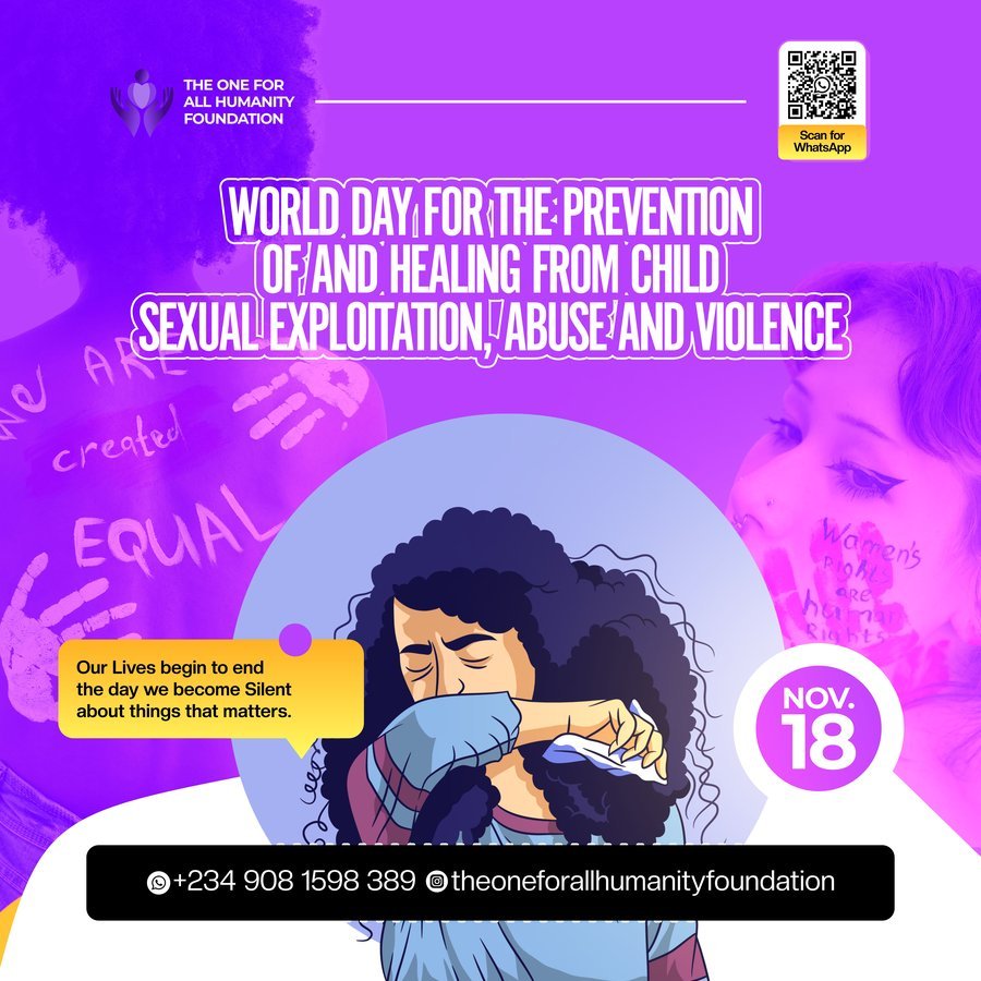 World Day for the Prevention of Child Sexual Exploitation flyer